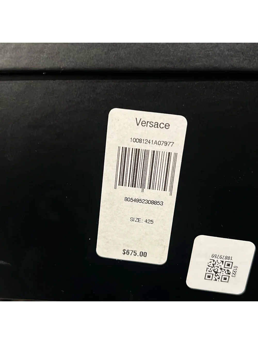 Versace AllOver Logo Odissea Low-Top Men’s Sneakers, Beige/Brown, NEW, Size 42.5